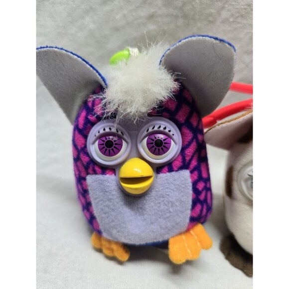 Furby Keychain Backpack Clips- Mcdonalds Happy Meal- Vintage- Lot Of 4 - Picture 3 of 9
